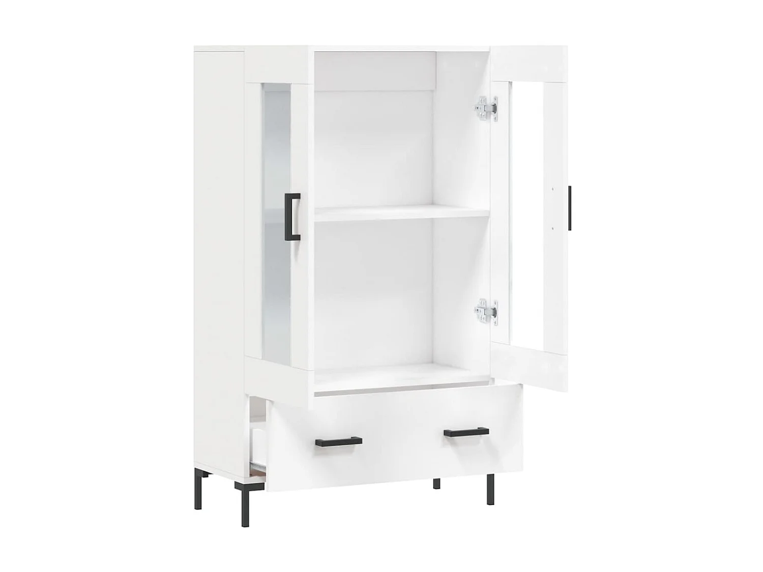 Aparador alto 69,5x31x115 cm derivados de madeira branco PT638799