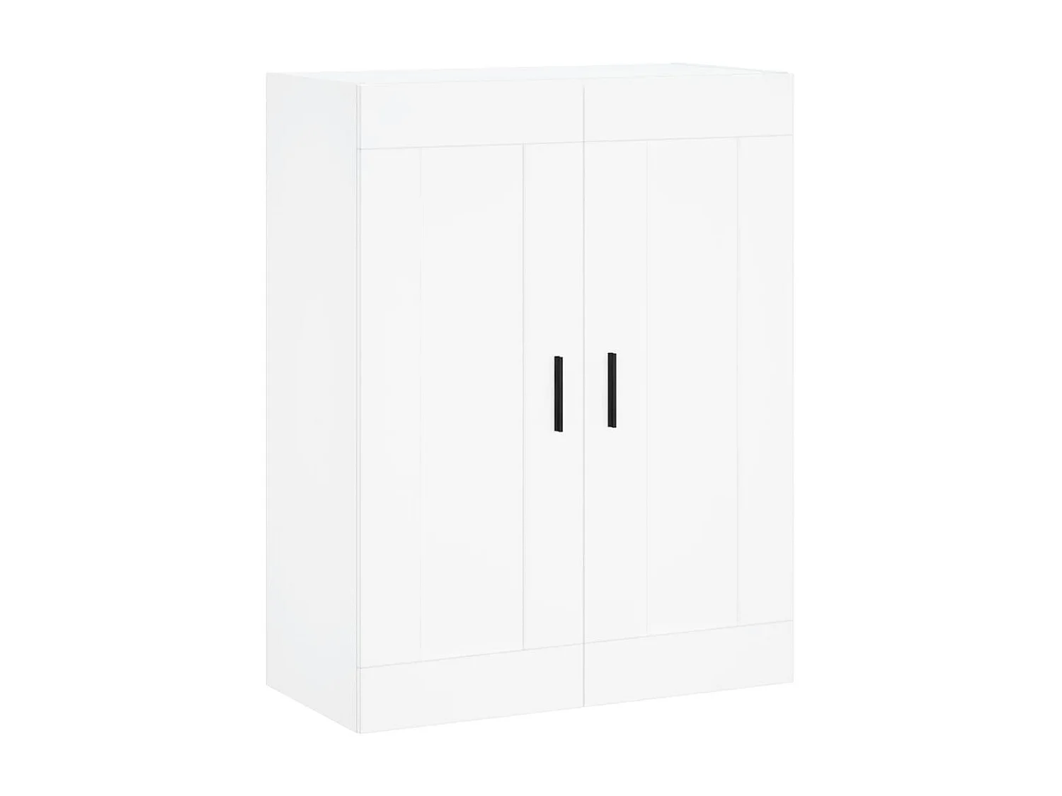 Buffet haut Blanc 69,5x34x180 cm Bois d'ingénierie QWE67020