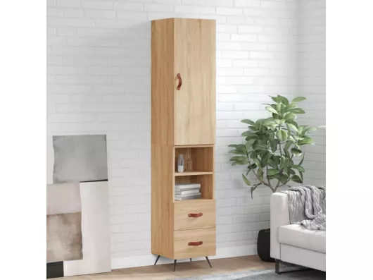 Kauf Unique Highboard,Kommode Sonoma-Eiche 34,5x34x180 cm Holzwerkstoff -gkd394123