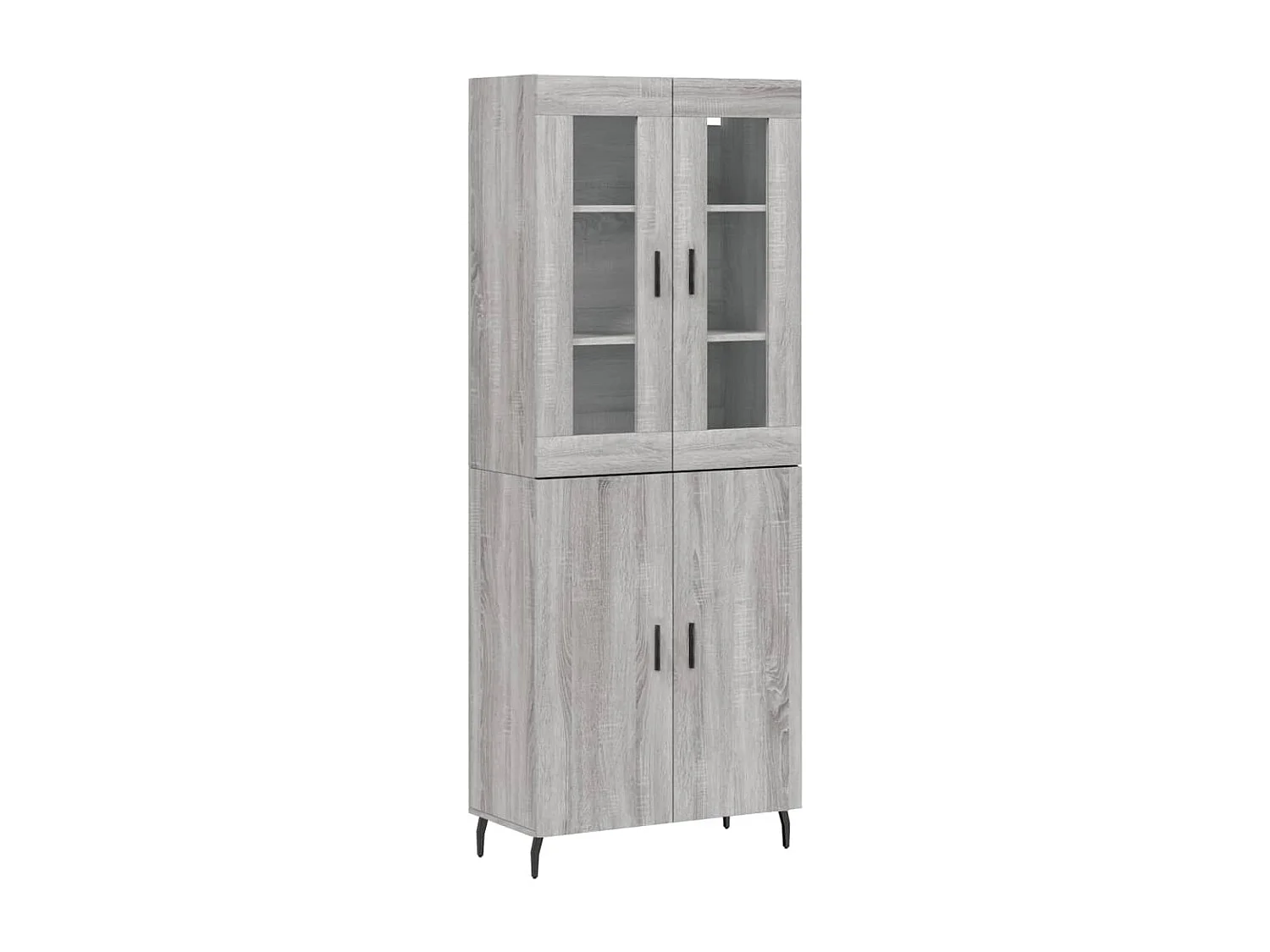 Highboard,Kommode Grau Sonoma 69,5x34x180 cm Holzwerkstoff -gkd906893