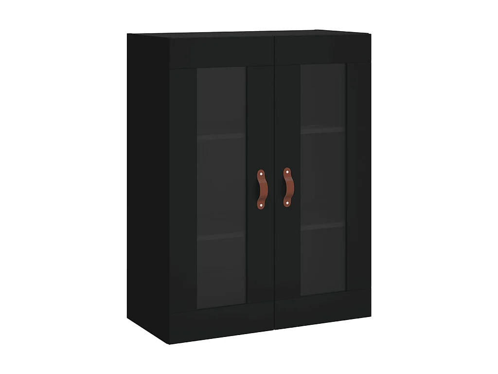 Highboard,Kommode Schwarz 69,5x34x180 cm Holzwerkstoff -gkd964471