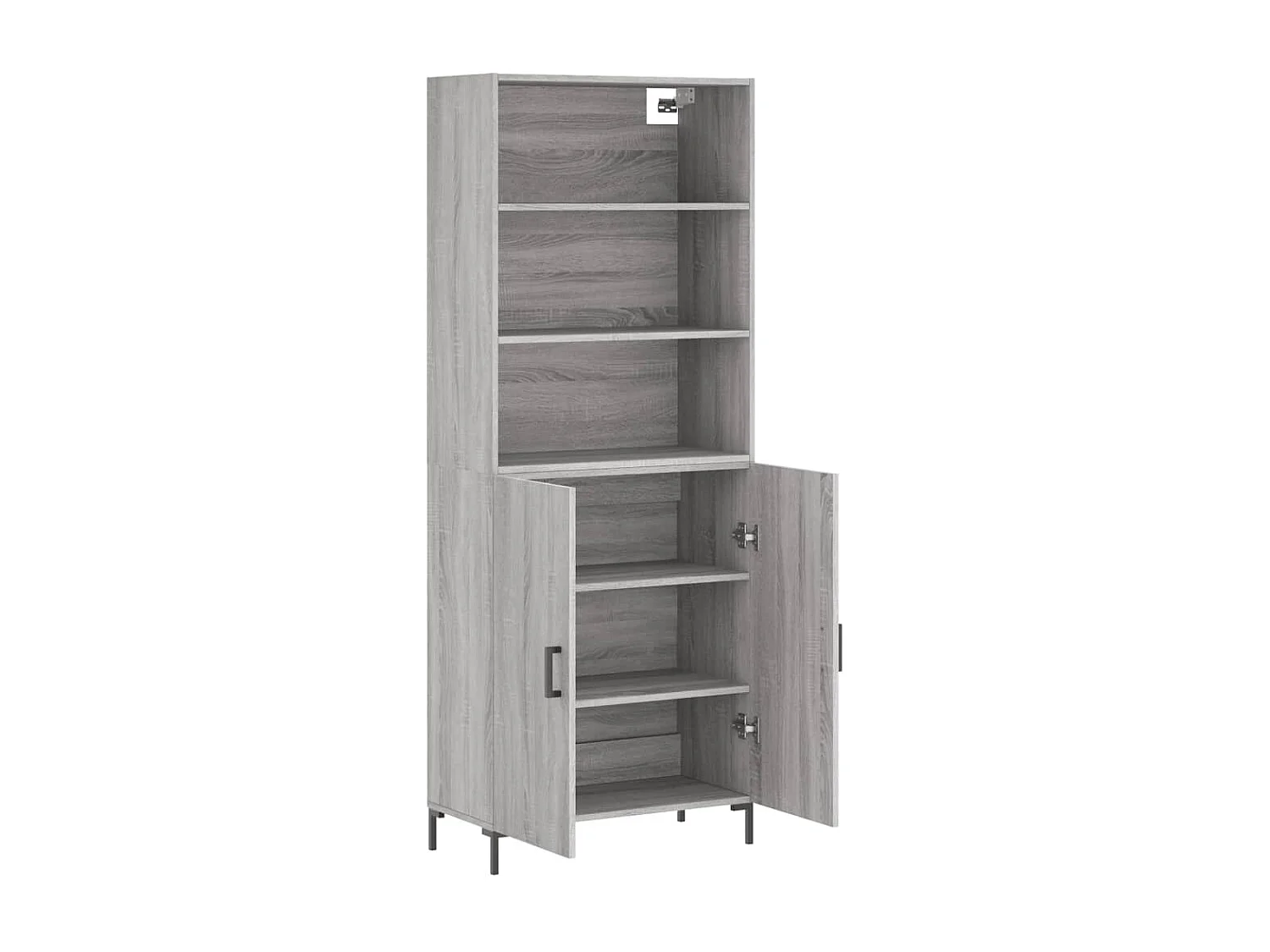 Highboard,Kommode Grau Sonoma 69,5x34x180 cm Holzwerkstoff -gkd397751