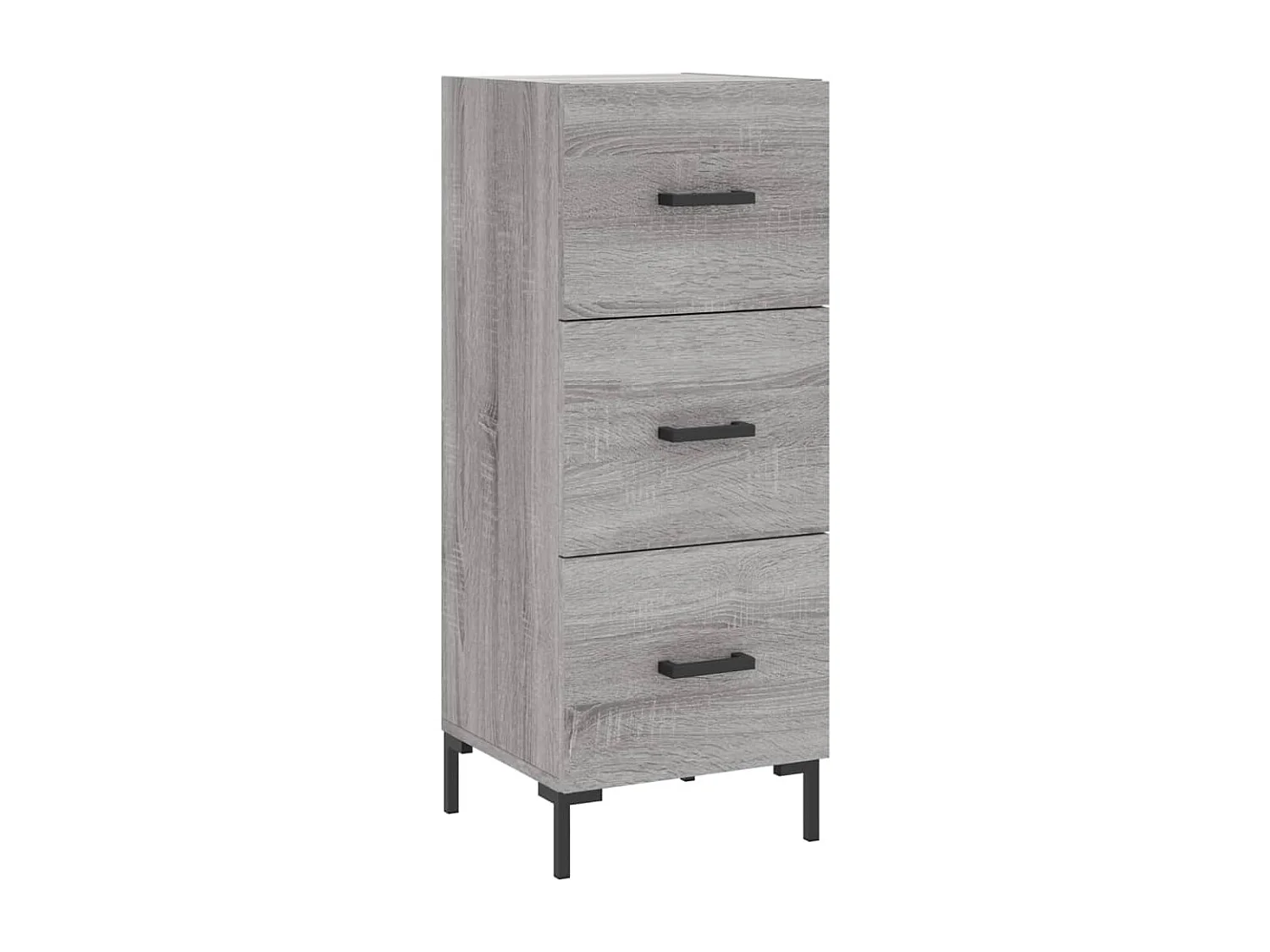 Highboard,Kommode Grau Sonoma 34,5x34x180 cm Holzwerkstoff -gkd591850