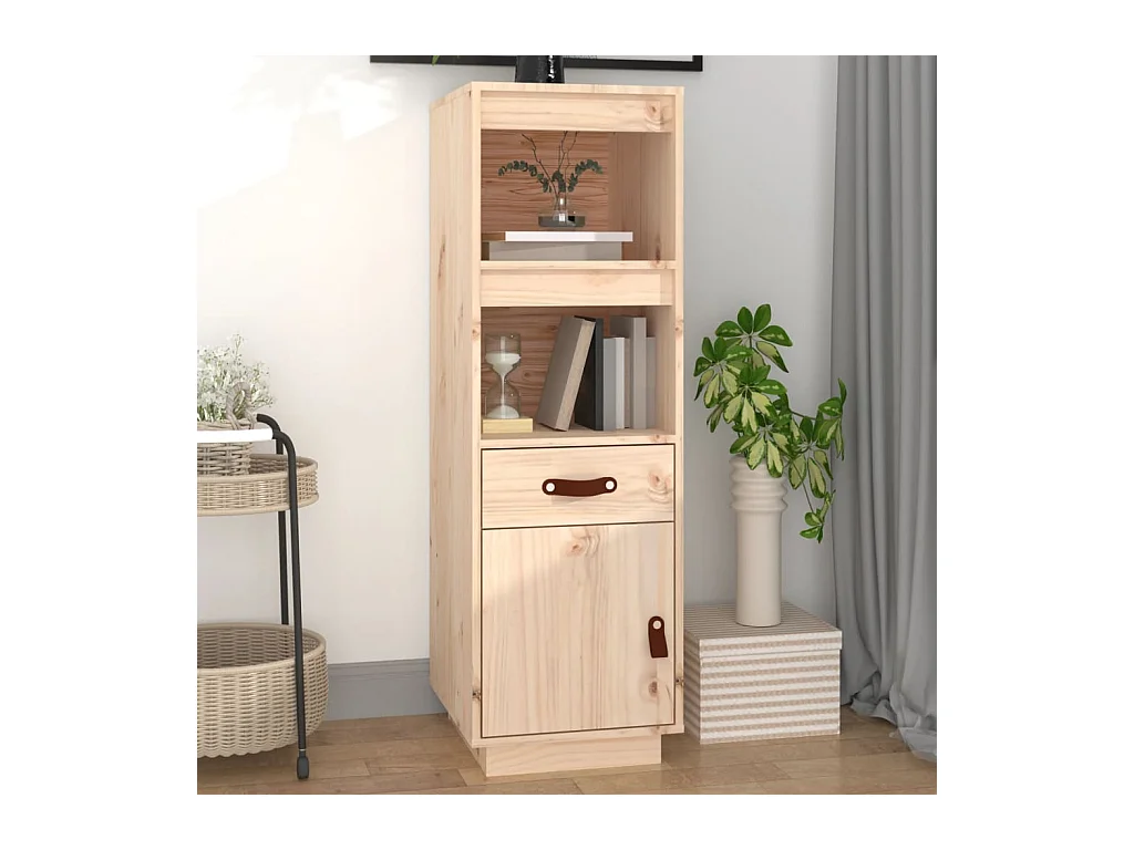 Buffet haut 34x40x108,5 cm Bois massif de pin EGER36583