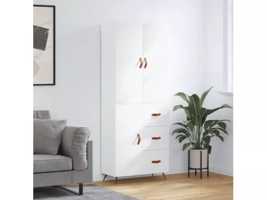 Kauf Unique Highboard,Kommode Weiß 69,5x34x180 cm Holzwerkstoff -gkd792356