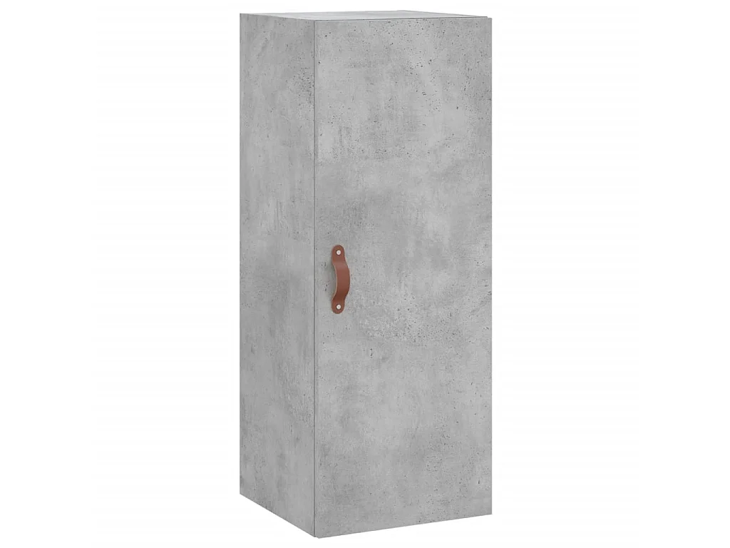 Highboard,Kommode Betongrau 34,5x34x180 cm Holzwerkstoff -gkd476384
