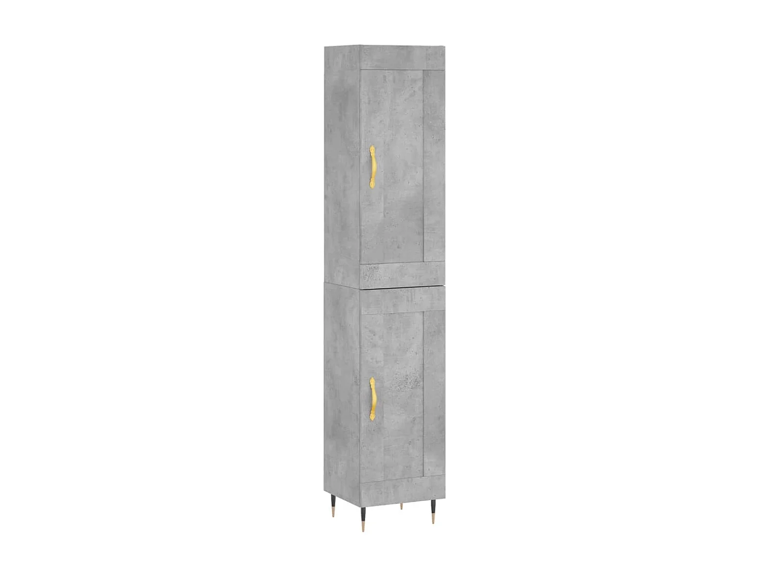 Highboard,Kommode Betongrau 34,5x34x180 cm Holzwerkstoff -gkd745267