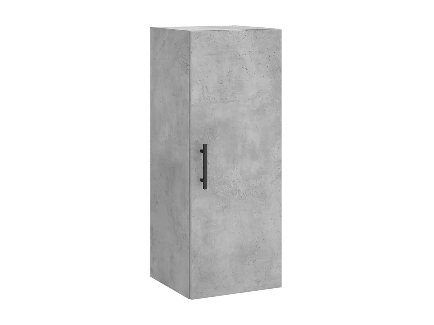 Buffet haut Gris béton 34,5x34x180 cm Bois d'ingénierie QWE66164