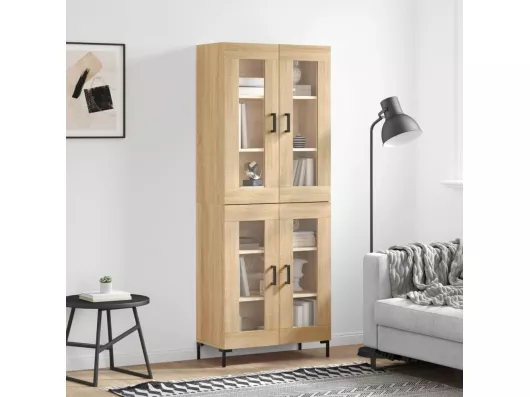 Kauf Unique Highboard,Kommode Sonoma-Eiche 69,5x34x180 cm Holzwerkstoff -gkd420394