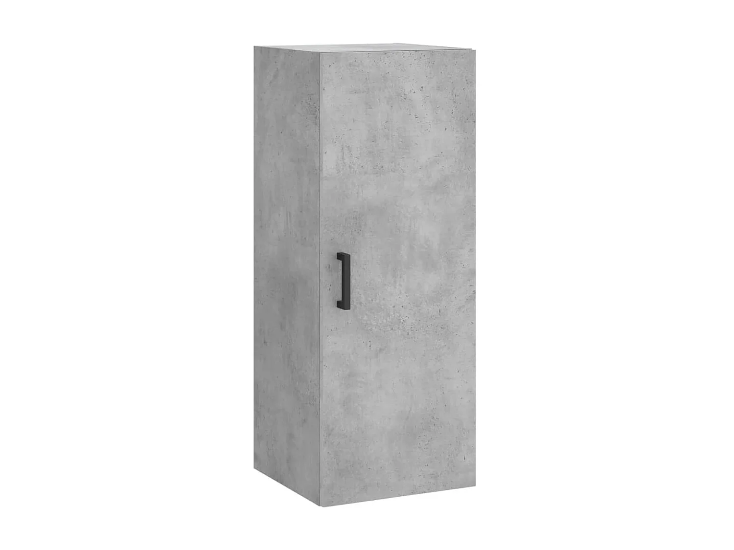 Buffet haut Gris béton 34,5x34x180 cm Bois d'ingénierie QWE83796