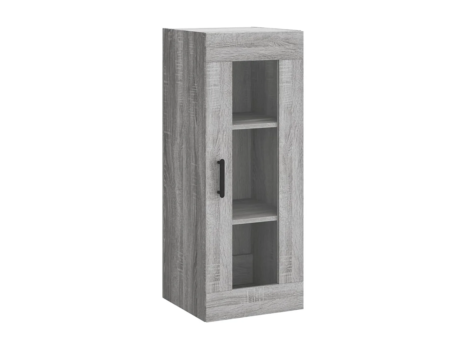 Highboard,Kommode Grau Sonoma 34,5x34x180 cm Holzwerkstoff -gkd378146