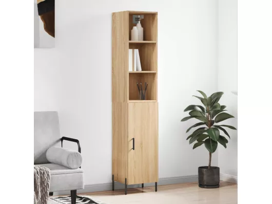 Kauf Unique Highboard,Kommode Sonoma-Eiche 34,5x34x180 cm Holzwerkstoff -gkd914924