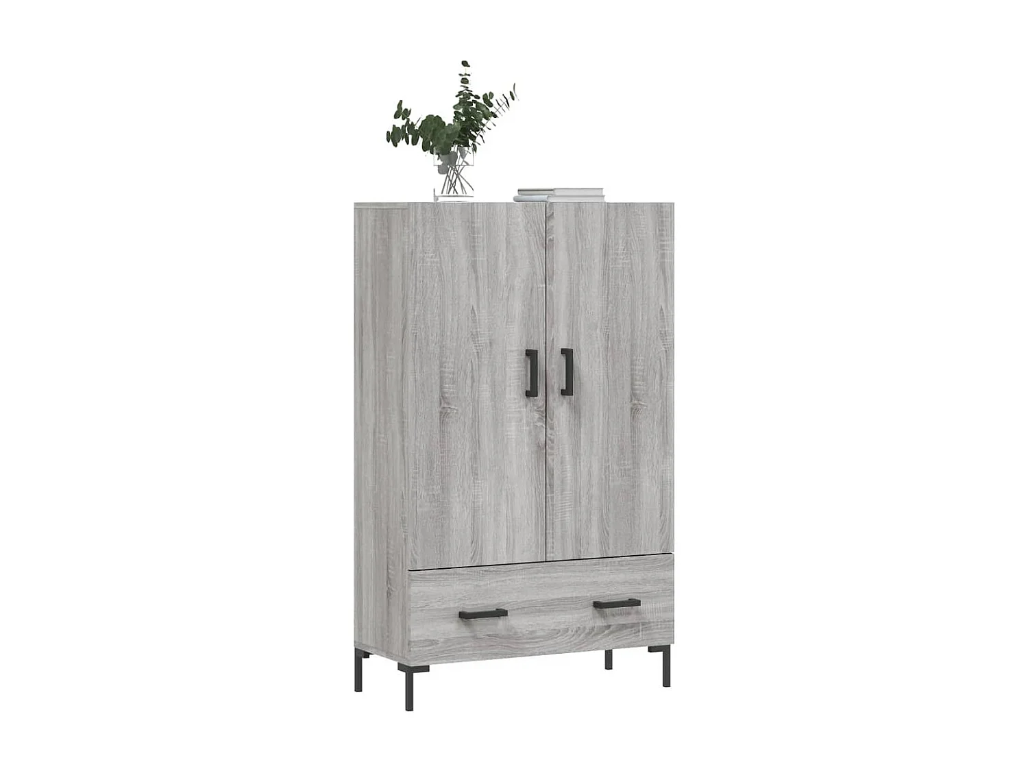Highboard,Kommode Grau Sonoma 69,5x31x115 cm Holzwerkstoff -gkd652564