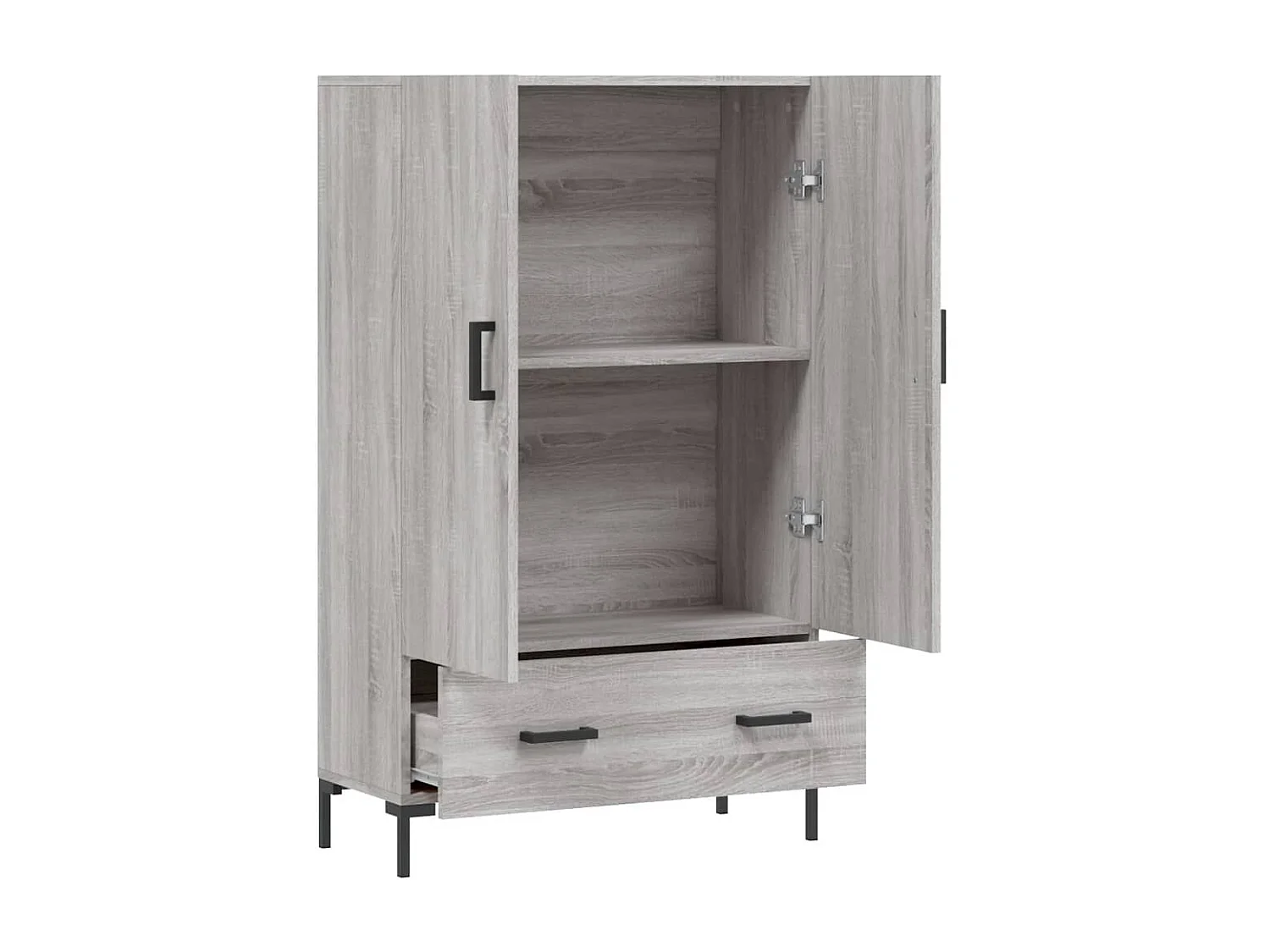 Highboard,Kommode Grau Sonoma 69,5x31x115 cm Holzwerkstoff -gkd652564