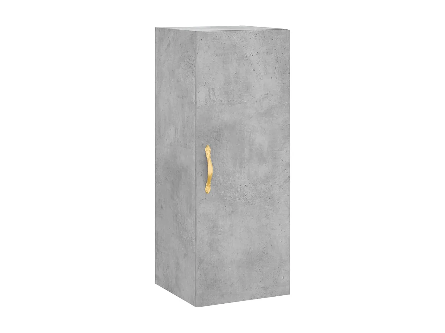 Highboard,Kommode Betongrau 34,5x34x180 cm Holzwerkstoff -gkd391148