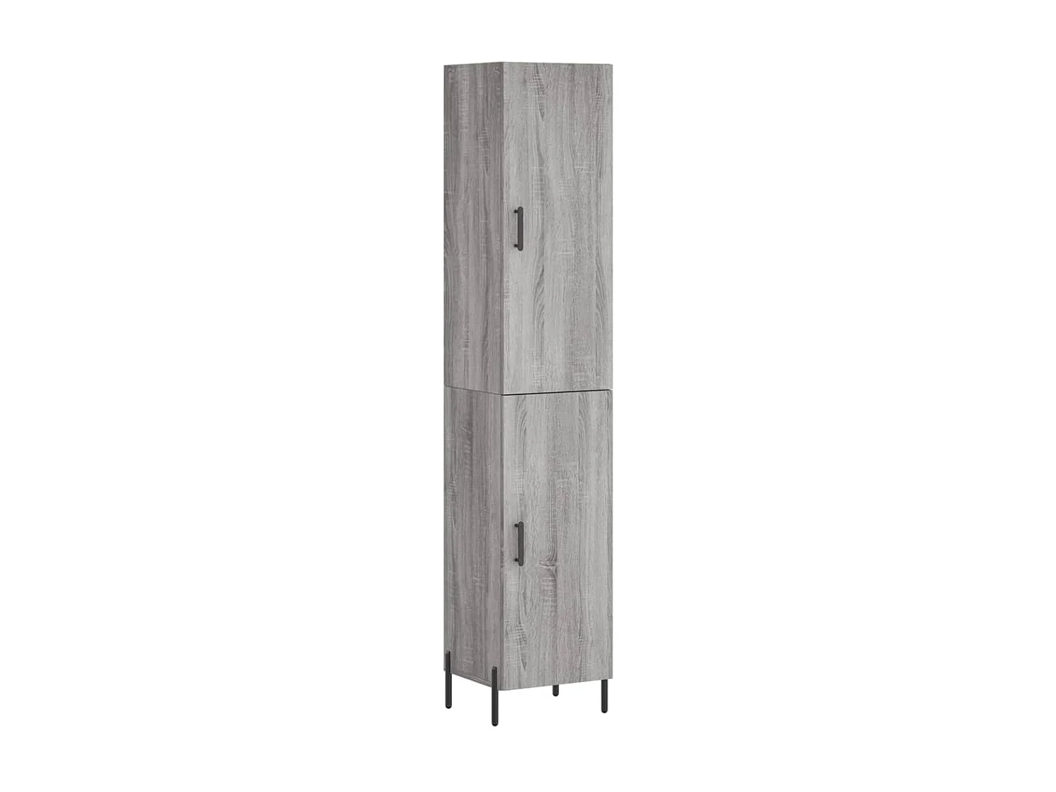 Buffet haut Sonoma gris 34,5x34x180 cm Bois d'ingénierie QWE96067