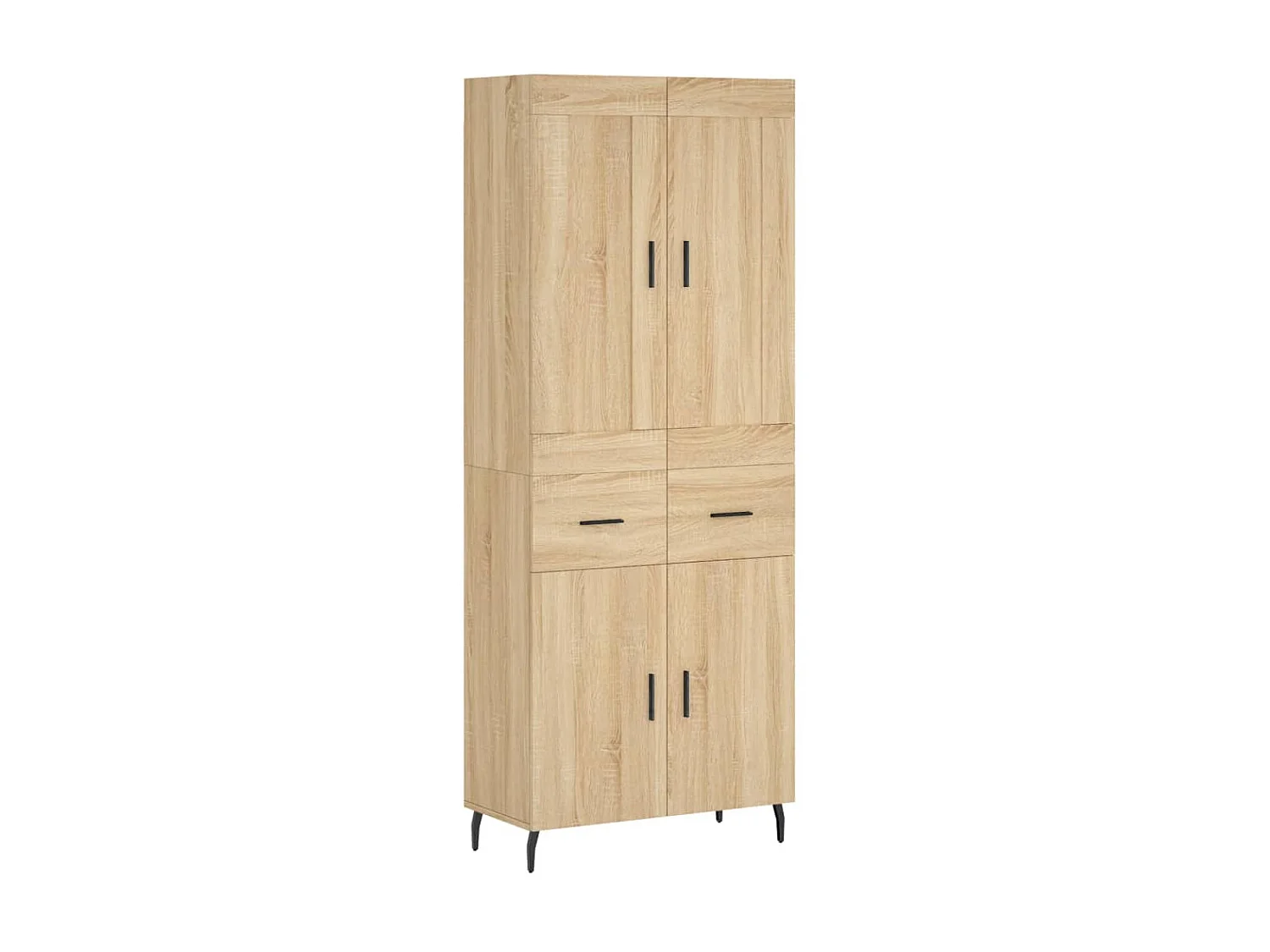 Buffet haut Chêne sonoma 69,5x34x180 cm Bois d'ingénierie QWE49894