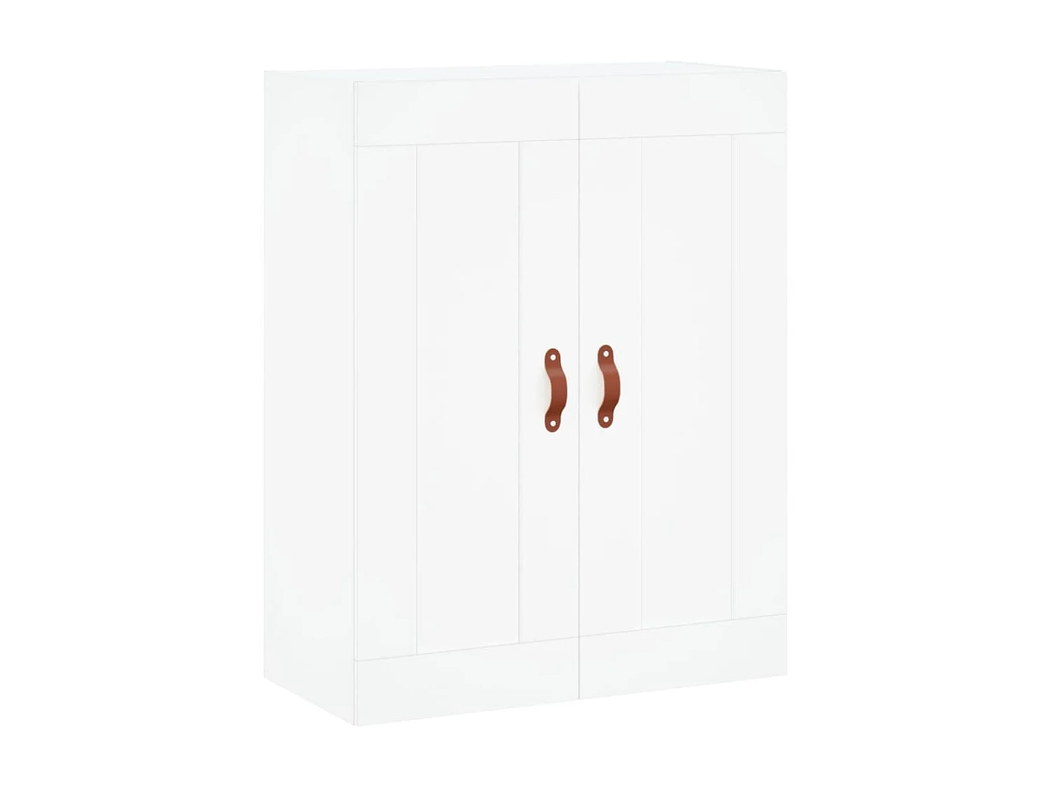 Highboard,Kommode Weiß 69,5x34x180 cm Holzwerkstoff -gkd114769