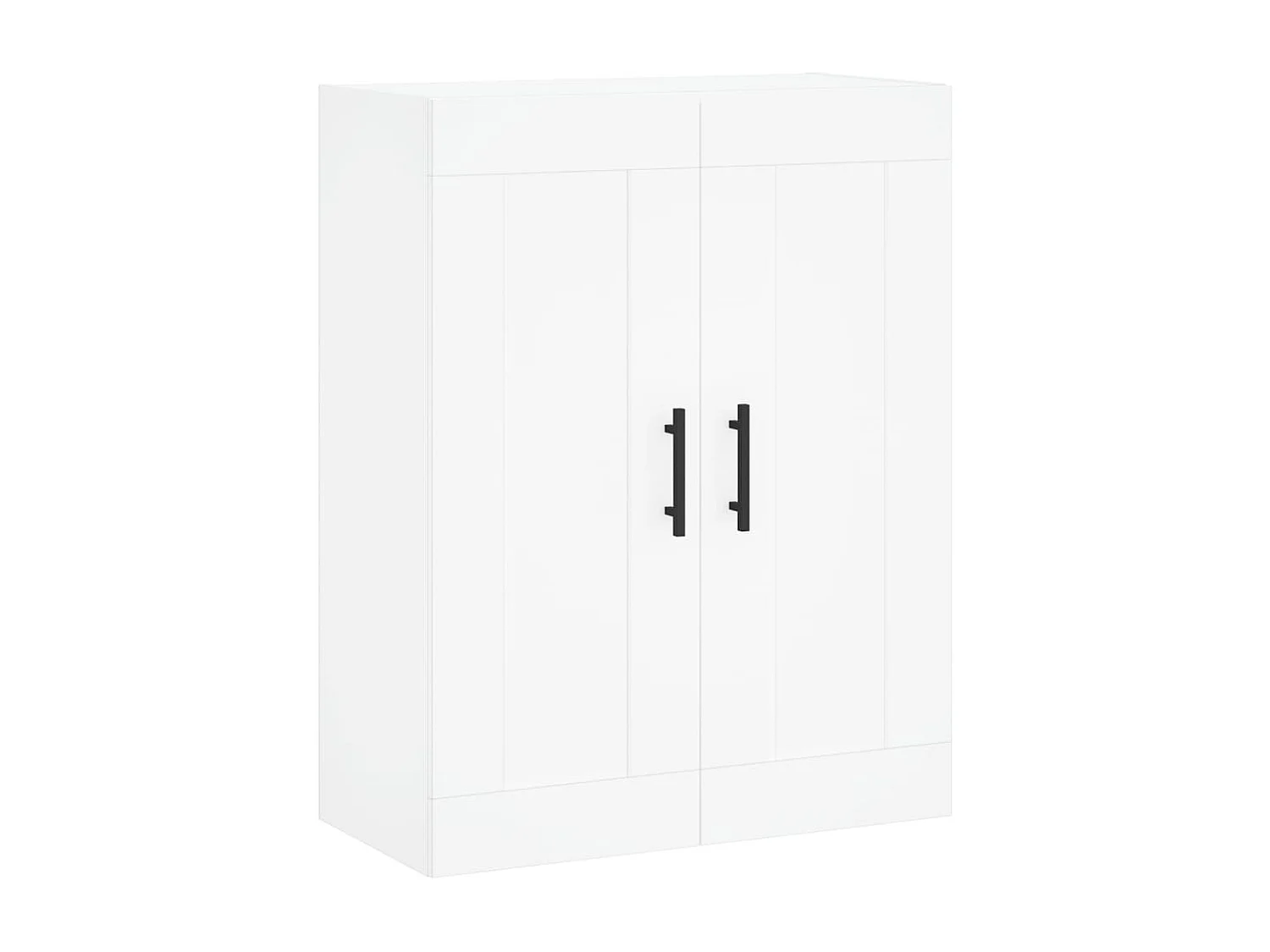 Aparador alto madera contrachapada blanco 69,5x34x180 cm ES252352