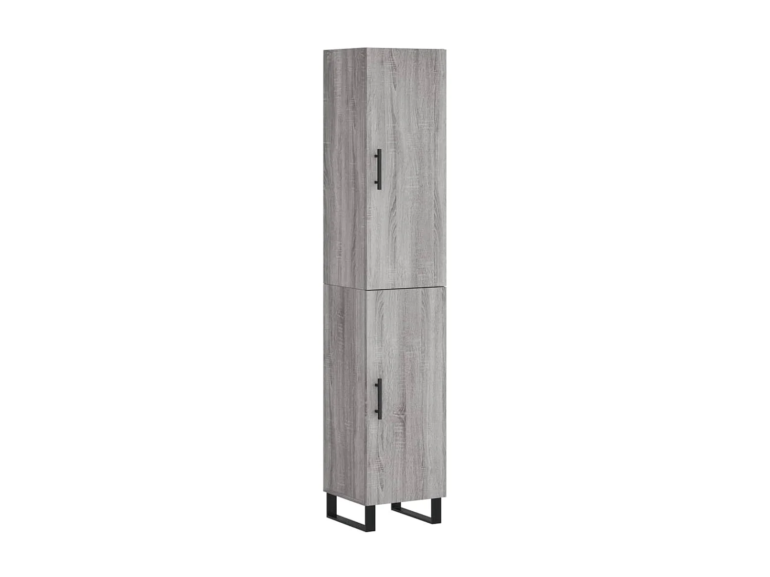 Buffet haut Sonoma gris 34,5x34x180 cm Bois d'ingénierie QWE83389