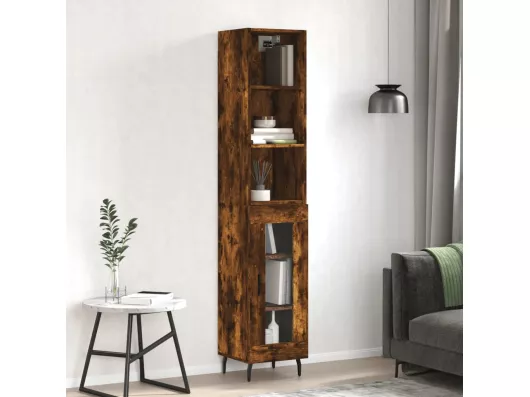 Kauf Unique Highboard,Kommode Räuchereiche 34,5x34x180 cm Holzwerkstoff -gkd666947