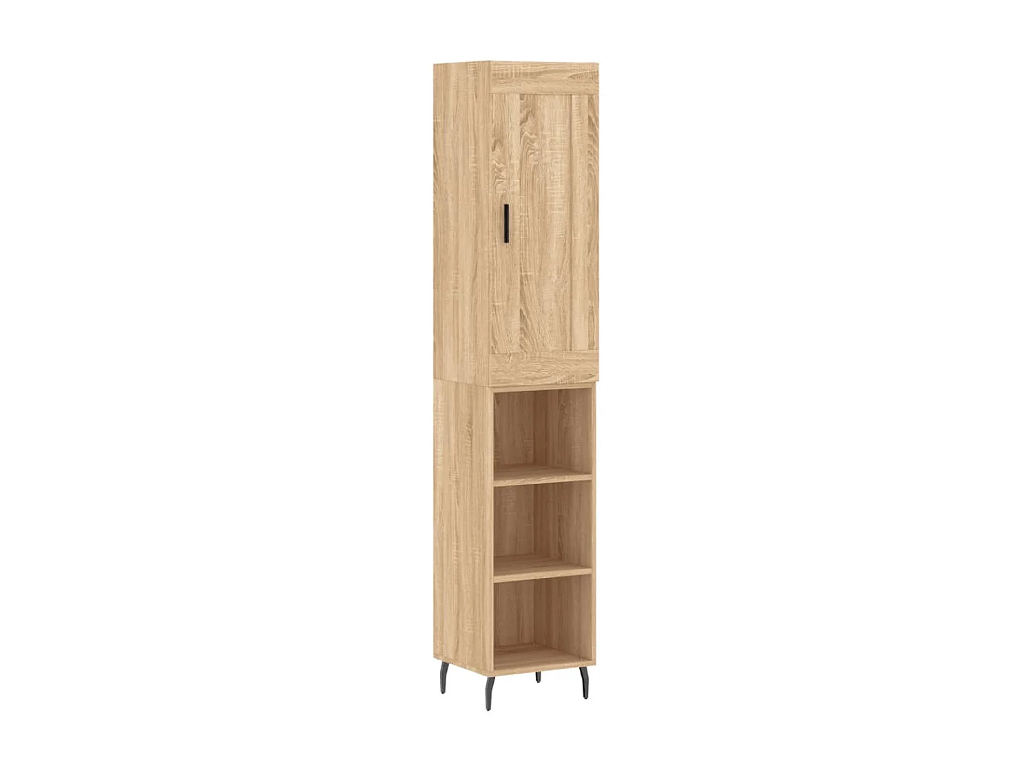 Aparador de madera contrachapada roble Sonoma 34,5x34x180 cm ES99921