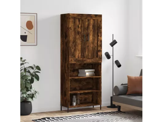 Kauf Unique Highboard,Kommode Räuchereiche 69,5x34x180 cm Holzwerkstoff -gkd815415