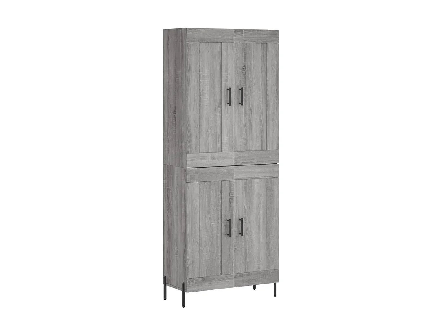 Buffet haut Sonoma gris 69,5x34x180 cm Bois d'ingénierie QWE14990