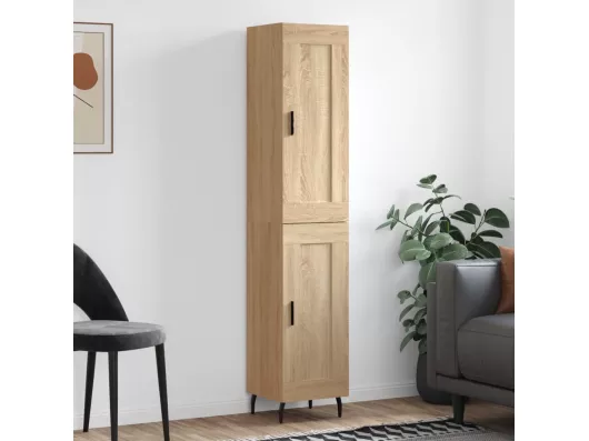 Kauf Unique Highboard,Kommode Sonoma-Eiche 34,5x34x180 cm Holzwerkstoff -gkd559689