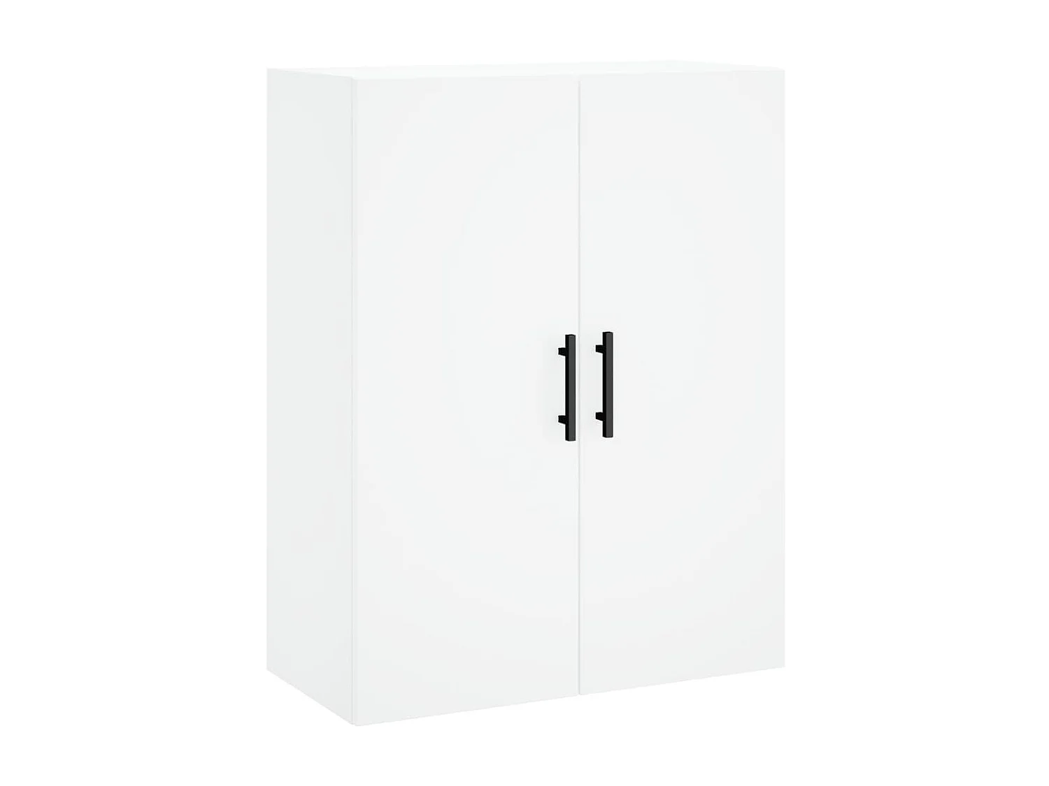 Aparador alto madera contrachapada blanco 69,5x34x180 cm ES52896