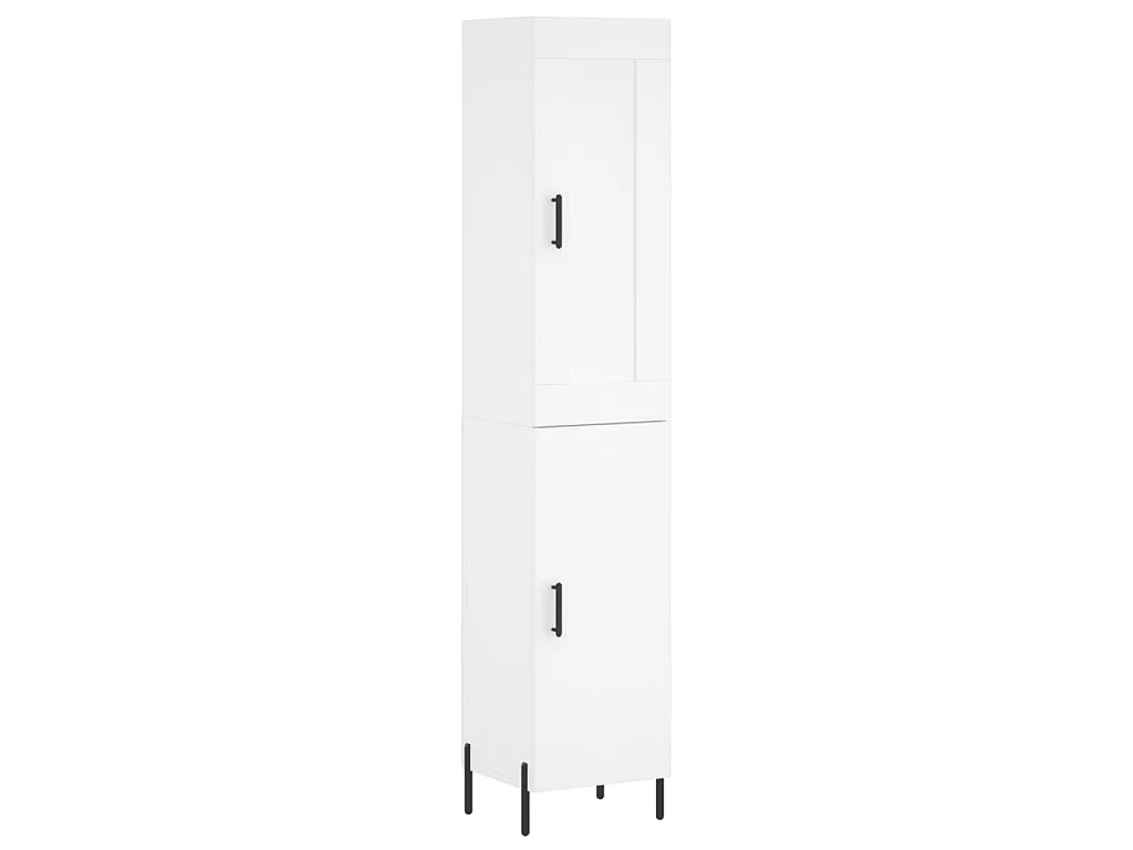 Highboard,Kommode Weiß 34,5x34x180 cm Holzwerkstoff -gkd913152
