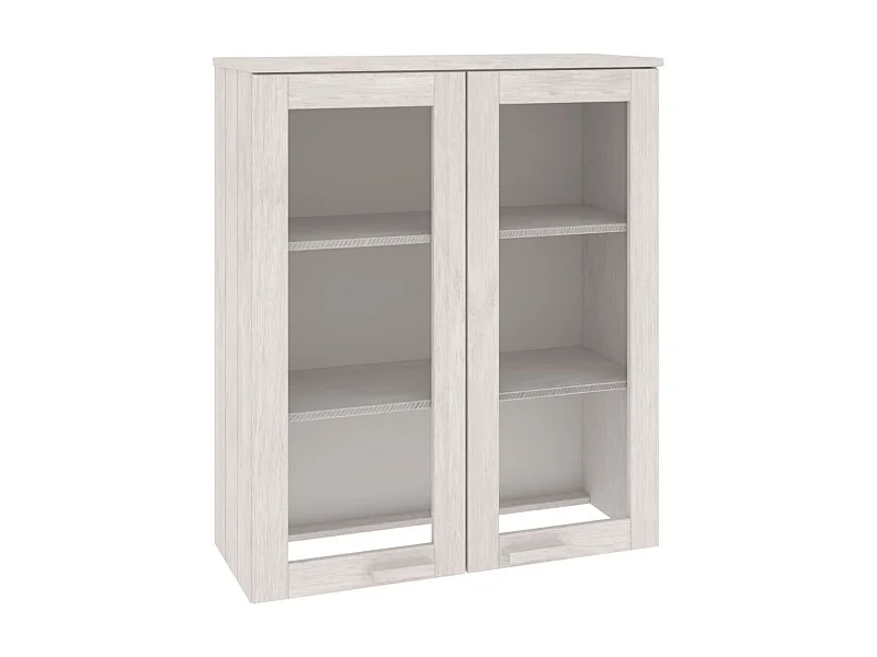 Highboard,Kommode-Oberteil HAMAR Weiß 85x35x100 cm Massivholz -gkd304024