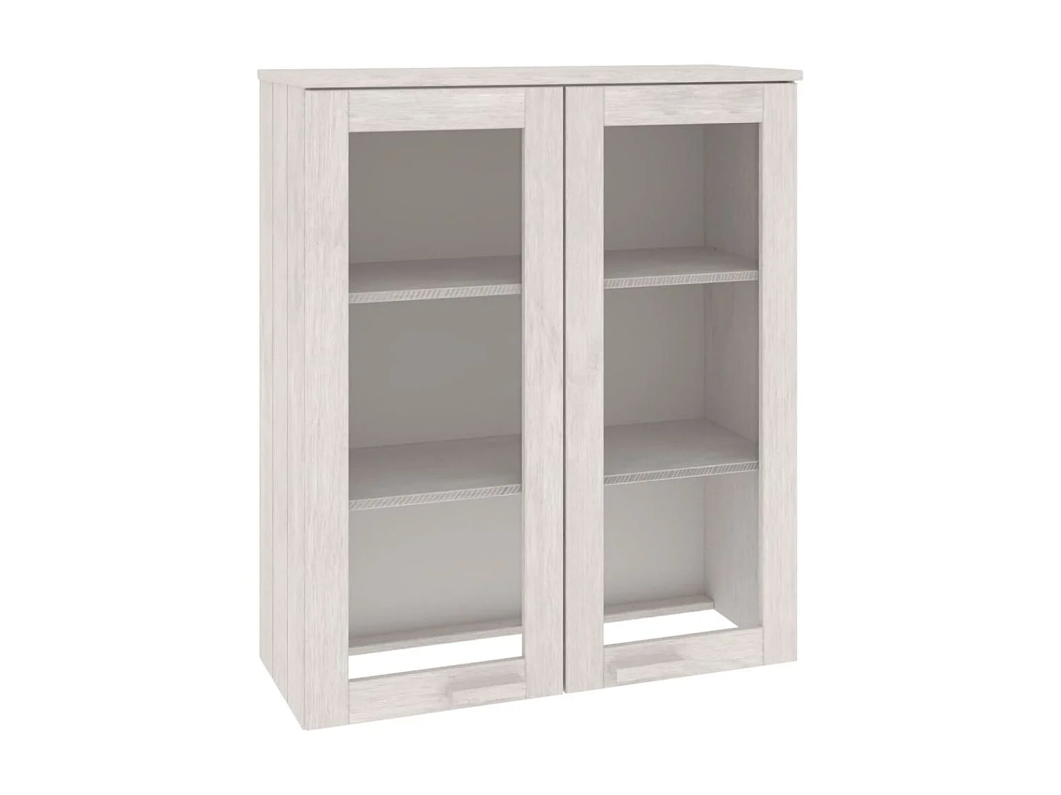 Highboard,Kommode-Oberteil HAMAR Weiß 85x35x100 cm Massivholz -gkd304024