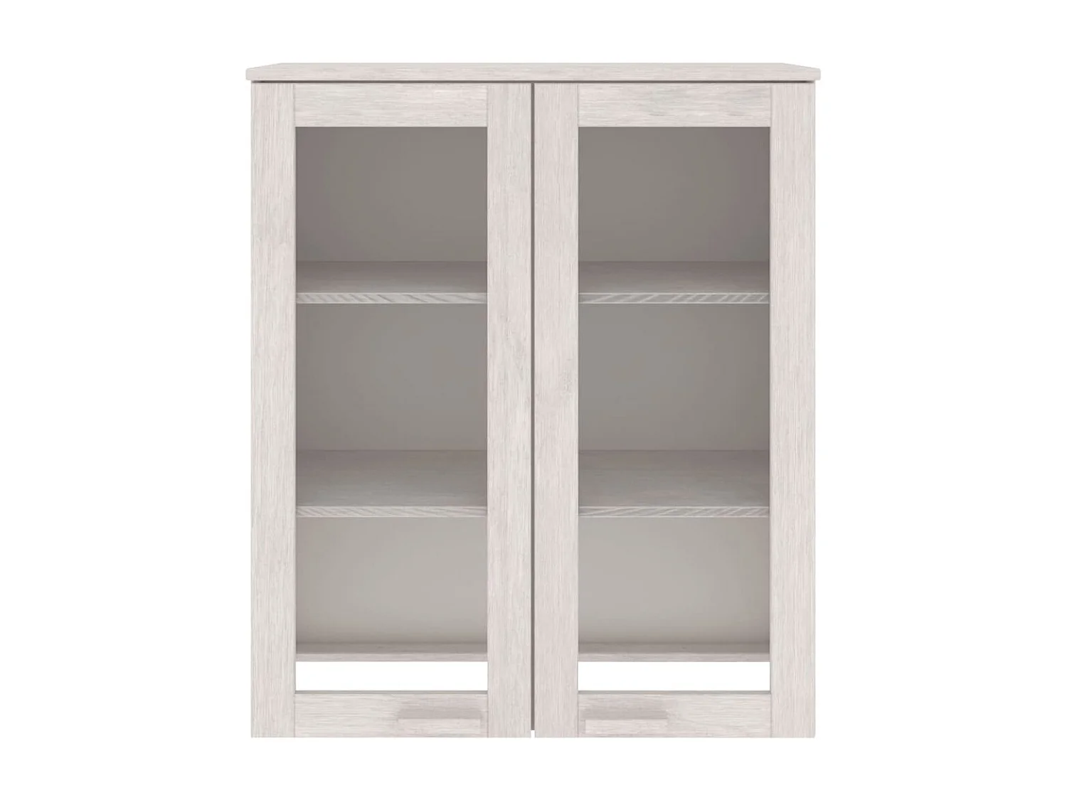 Highboard,Kommode-Oberteil HAMAR Weiß 85x35x100 cm Massivholz -gkd304024