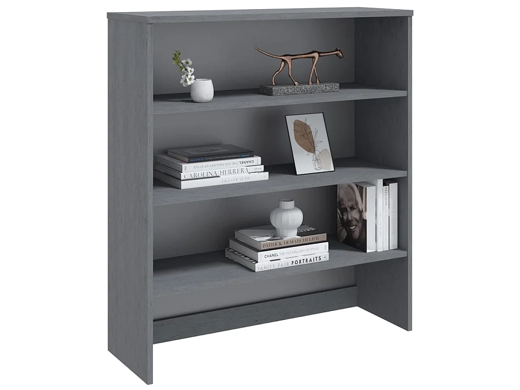 Tampo p/ Aparador alto HAMAR 90x30x100 pinho maciço cinza-escuro PT925249