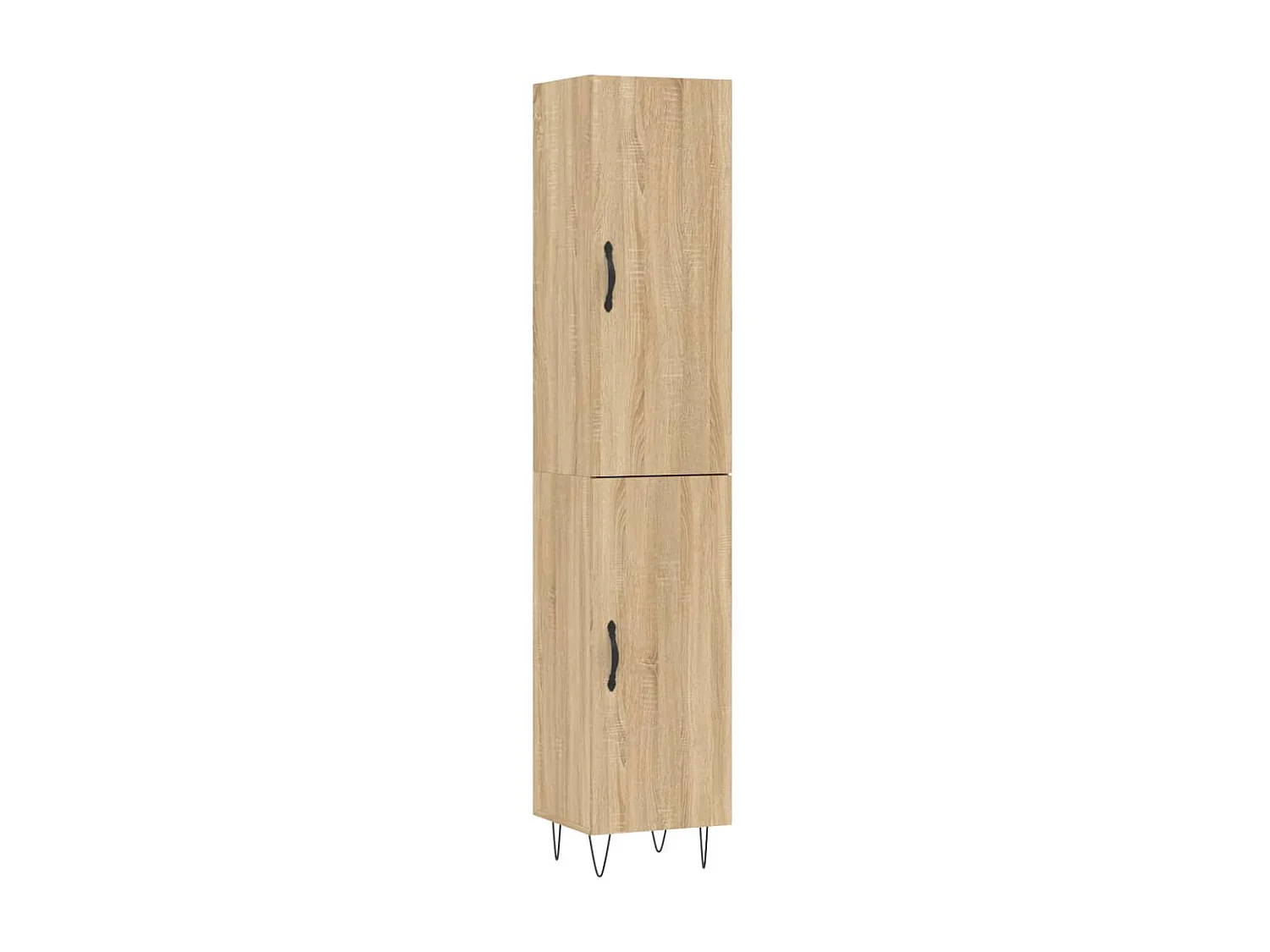 Highboard,Kommode Sonoma-Eiche 34,5x34x180 cm Holzwerkstoff -gkd297523
