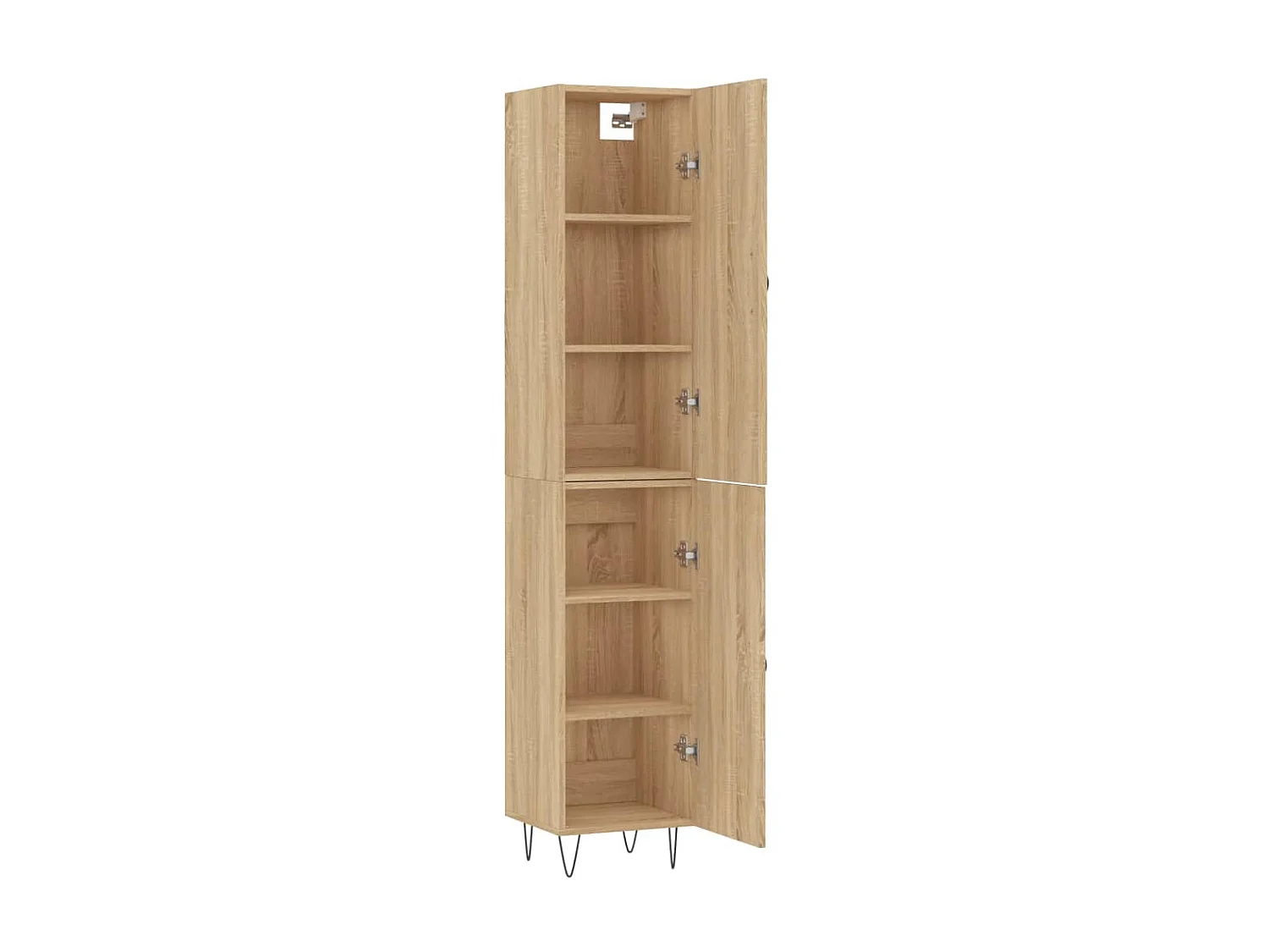 Highboard,Kommode Sonoma-Eiche 34,5x34x180 cm Holzwerkstoff -gkd297523