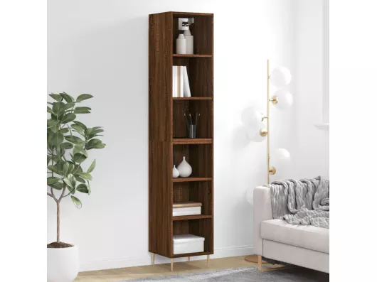 Kauf Unique Highboard,Kommode Braun Eichen-Optik 34,5x32,5x180 cm Holzwerkstoff -gkd491657