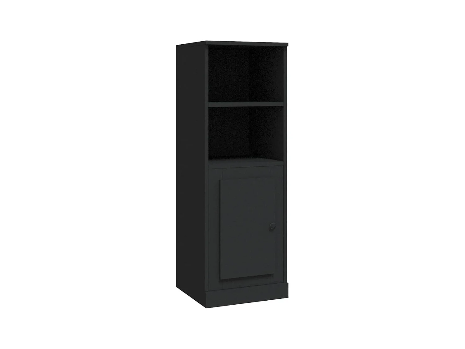 Highboard,Kommode Schwarz 36x35,5x103,5 cm Holzwerkstoff -gkd707471