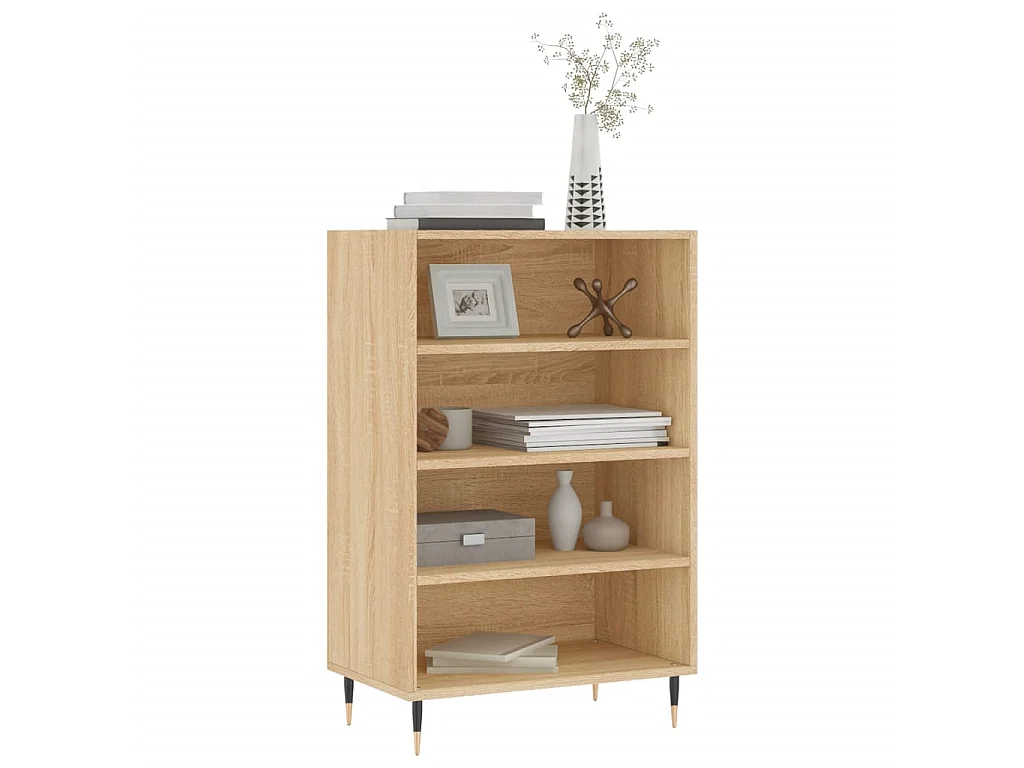 Highboard,Kommode Sonoma-Eiche 57x35x90 cm Holzwerkstoff -gkd840954