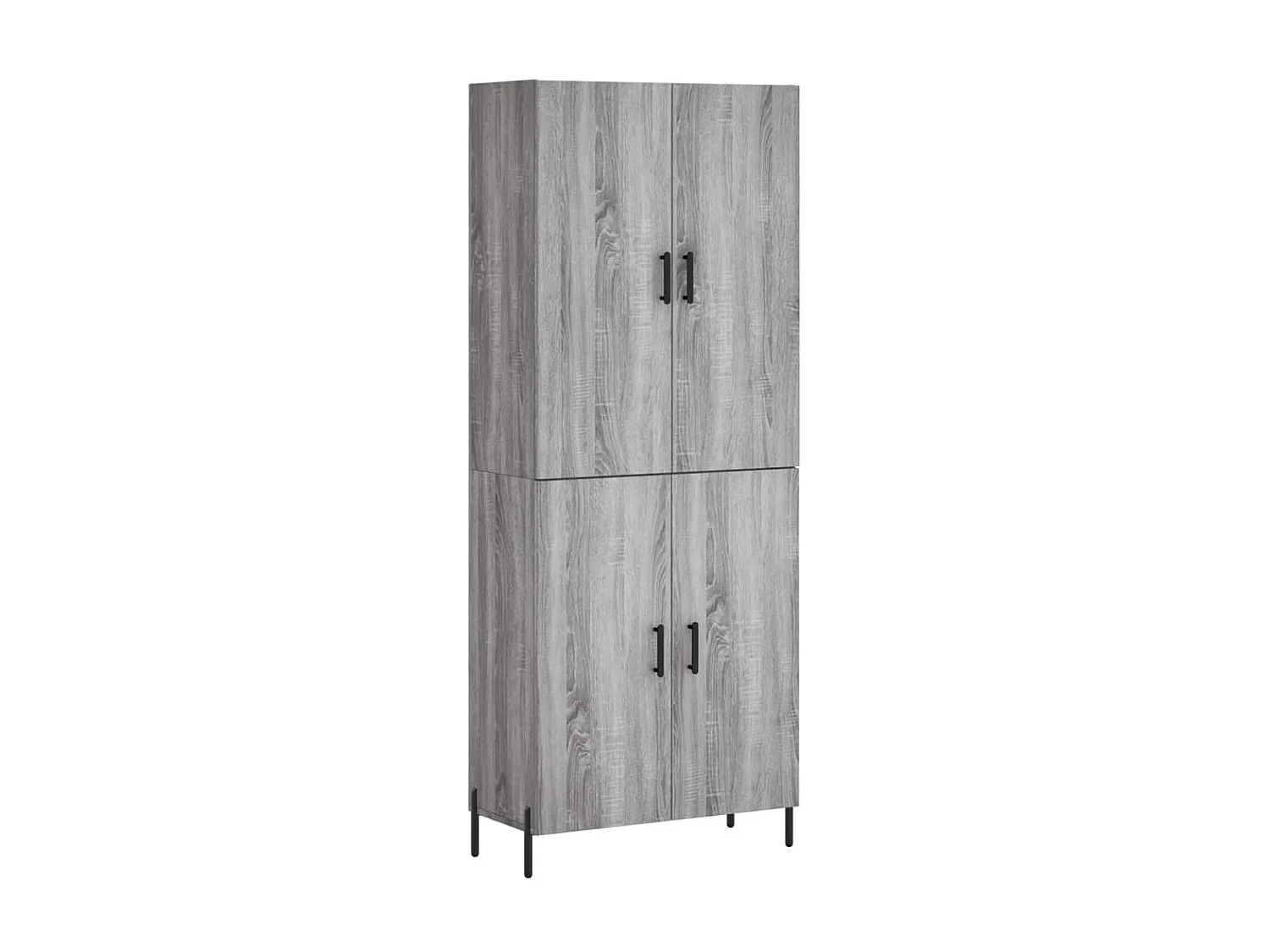 Highboard,Kommode Grau Sonoma 69,5x34x180 cm Holzwerkstoff -gkd691699