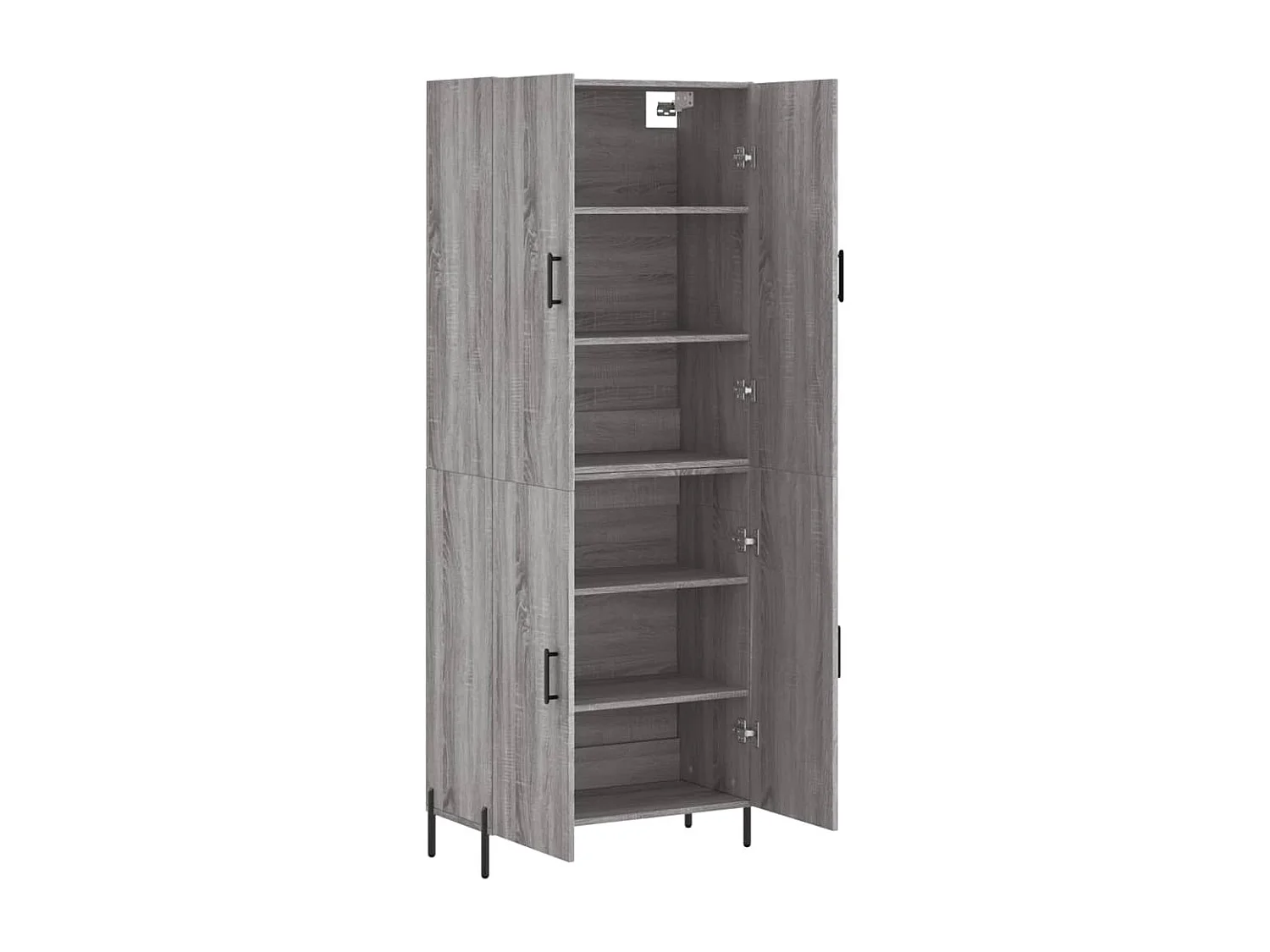 Highboard,Kommode Grau Sonoma 69,5x34x180 cm Holzwerkstoff -gkd691699