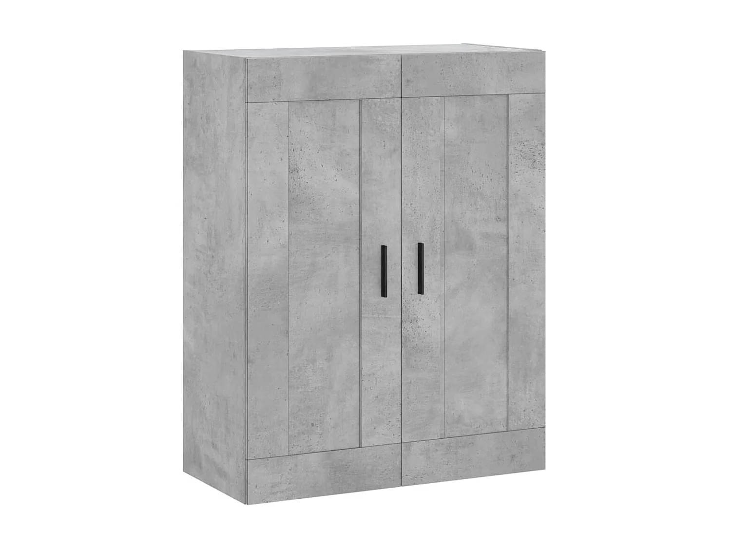 Buffet haut Gris béton 69,5x34x180 cm Bois d'ingénierie QWE54732