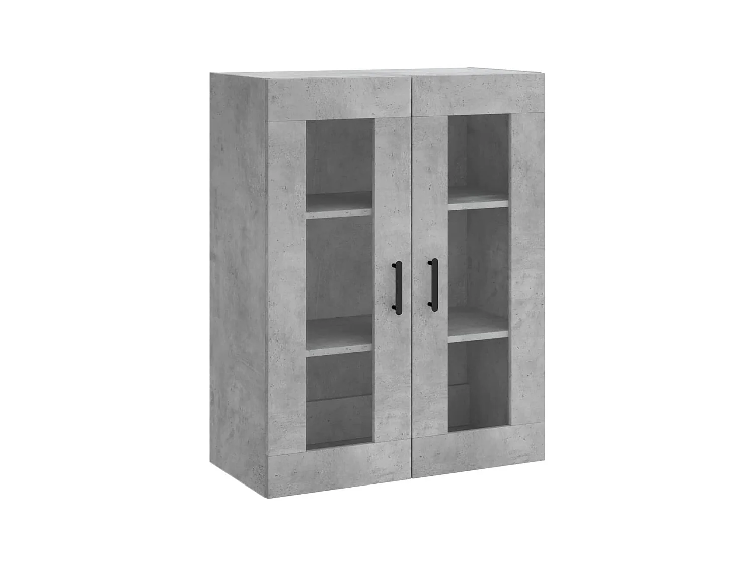Highboard,Kommode Betongrau 69,5x34x180 cm Holzwerkstoff -gkd434107