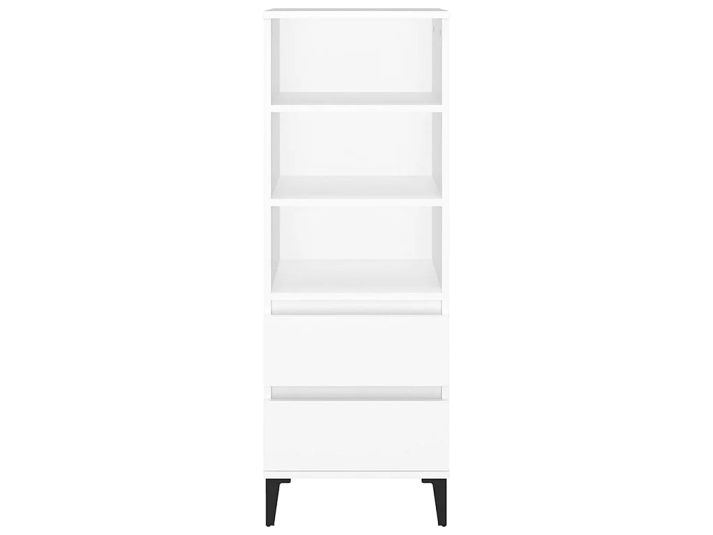 Highboard,Kommode Weiß 40x36x110 cm Holzwerkstoff -gkd476064