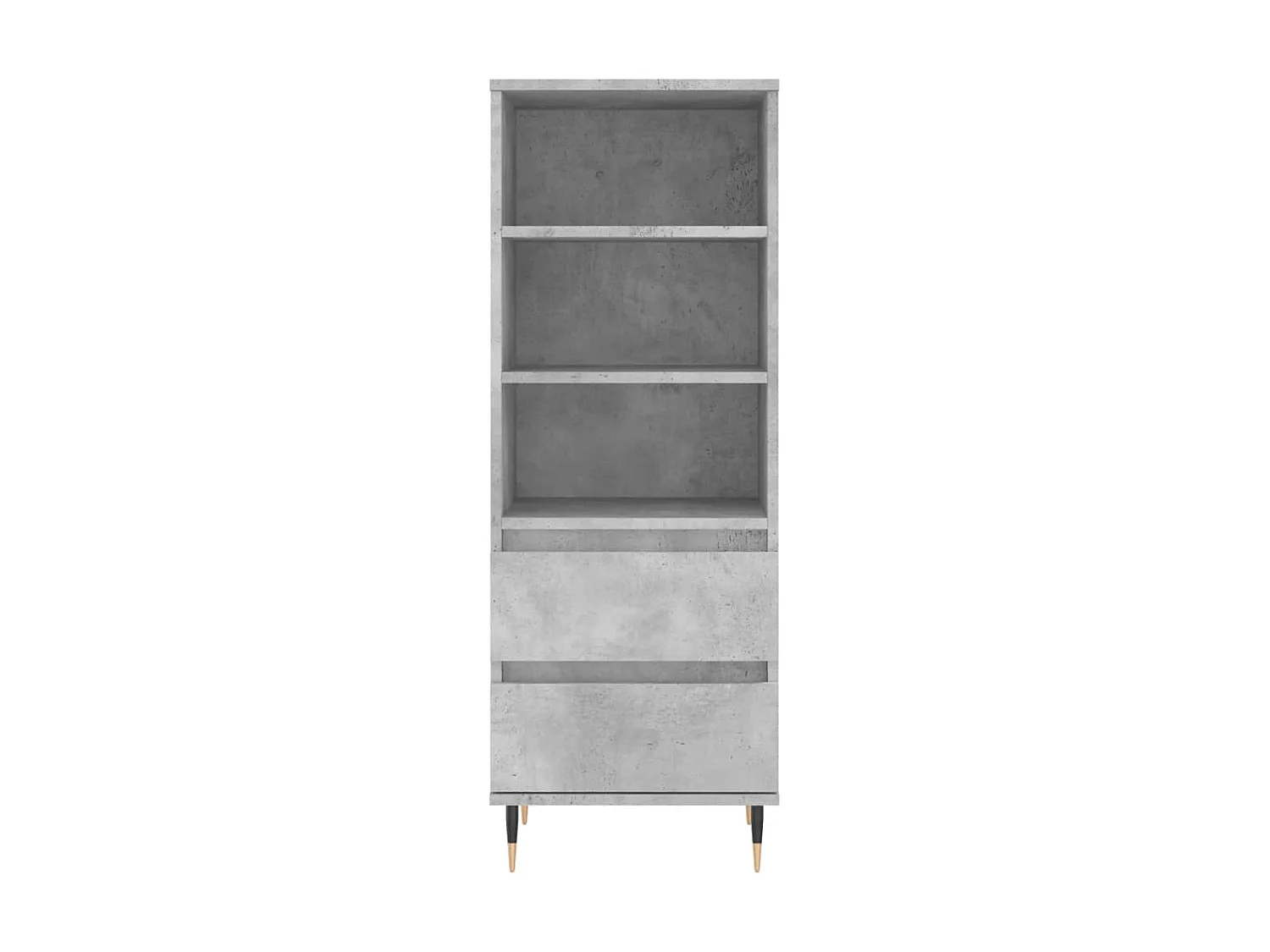 Buffet haut Gris béton 40x36x110 cm Bois d'ingénierie LSF5472