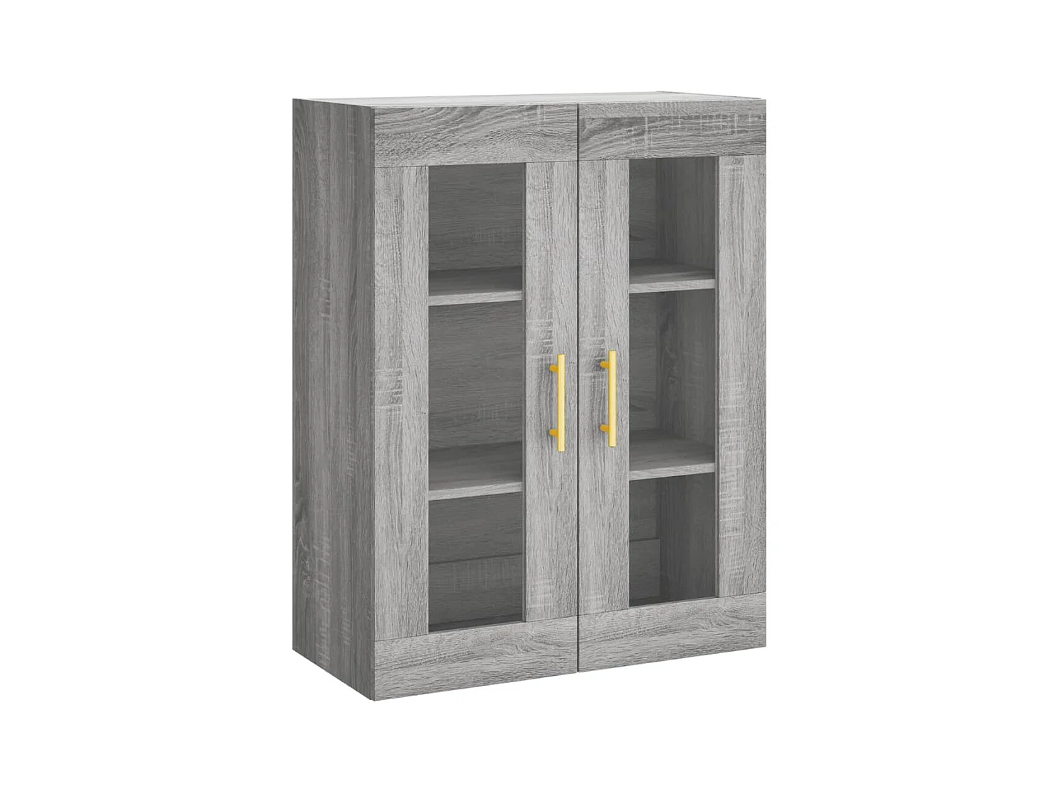Highboard,Kommode Grau Sonoma 69,5x34x180 cm Holzwerkstoff -gkd526697