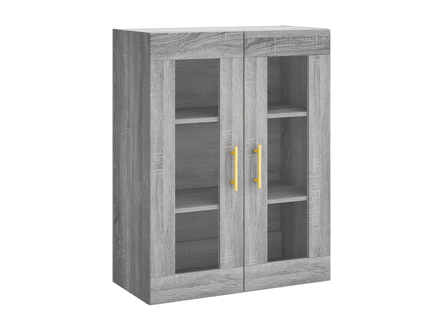 Highboard,Kommode Grau Sonoma 69,5x34x180 cm Holzwerkstoff -gkd526697
