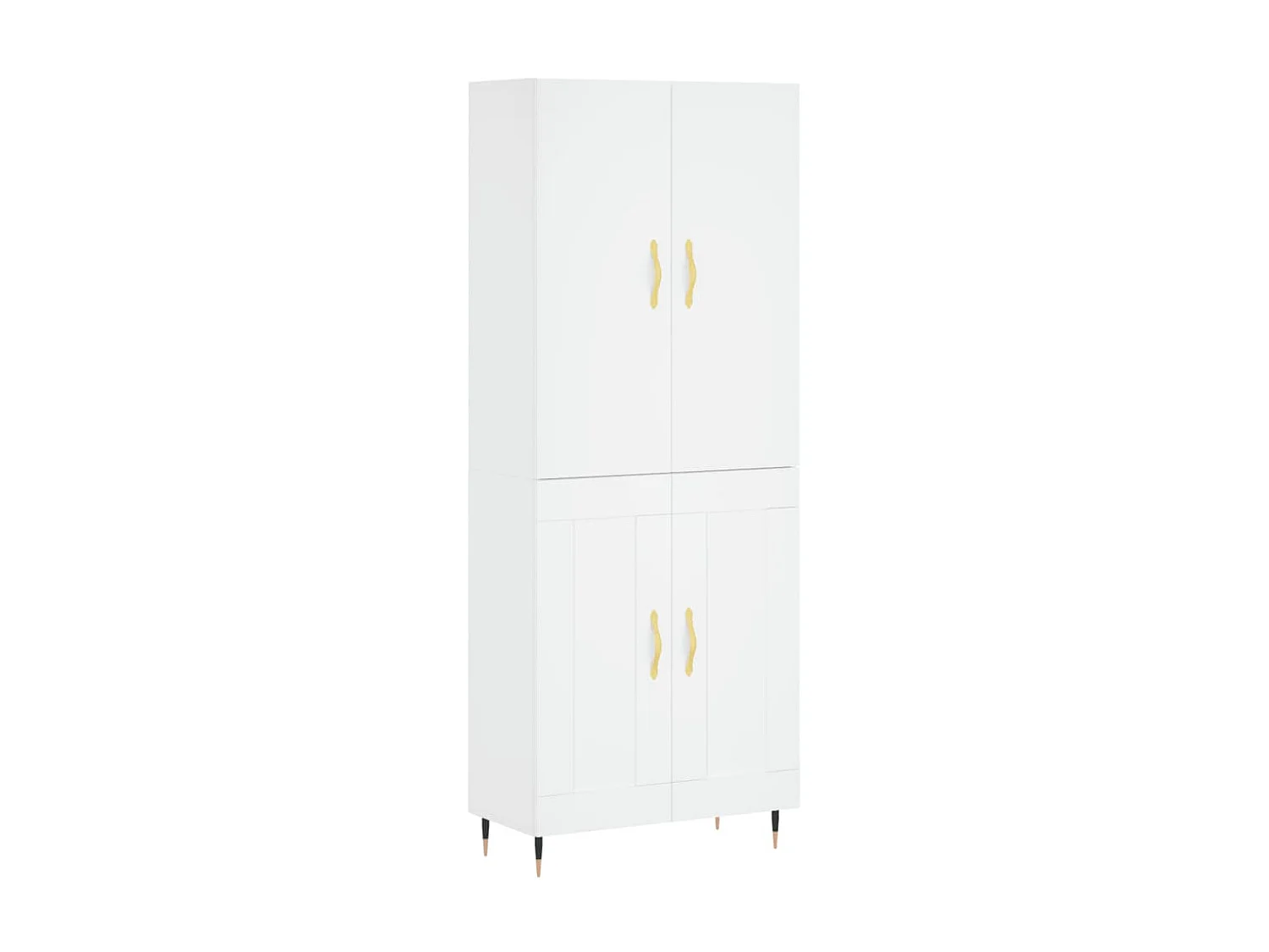 Aparador alto 69,5x34x180 cm derivados de madeira branco PT660954