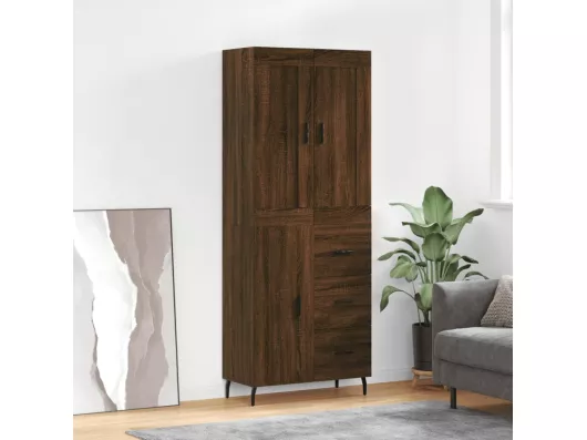 Kauf Unique Highboard,Kommode Braun Eichen-Optik 69,5x34x180 cm Holzwerkstoff -gkd755794